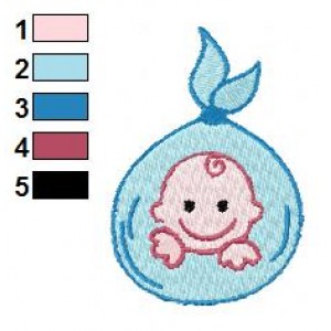 Baby Traveler Embroidery Design